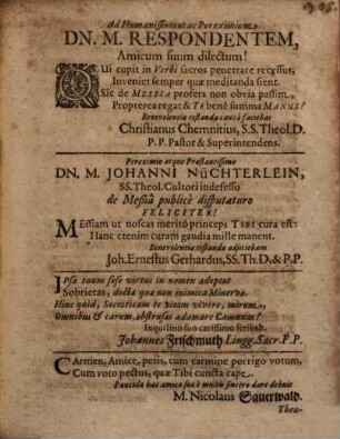 hatTô' ar wehattenây haššēnî haššelîšî wehārevîʿ šeyyimmmāṣe' û bemeleḵ hammāšîaḥ Sive De Secundo, Tertio Et Quarto, Quos In Veri Nominis Messia Judaei Exigunt, Characteribus Dissertatio : ex Esaiae Vaticinio, cap. XI,2, 3.