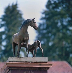 Marbacher Gestüt. Stutenbrunnen. Wahrzeichen des Gestütes