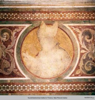 Maestà : Rahmenfiguren