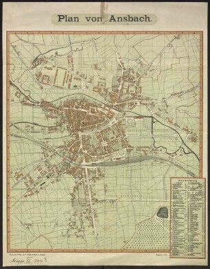Plan von Ansbach