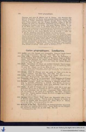 Landkarten.