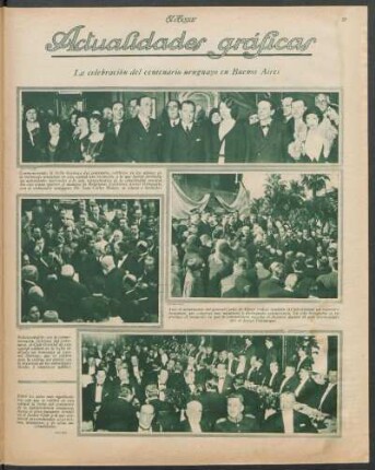 La celebración del centenario uruguayo en Buenos Aires