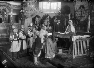 Das alte Mettenspiel : Steinbach im Erzgebirge. Das alte Christmettenspiel in der Kirche zu Steinbach im Erzgebirge