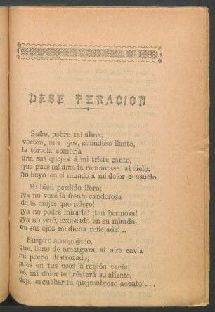 Dese peración