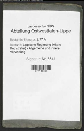 Erhebung über Gemütskranke im Lande