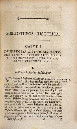 Bibliotheca Historica. 1,1