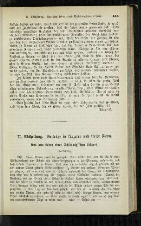 Aus dem Leben eines Schleswig'schen Lehrers : (Fortsetzung)