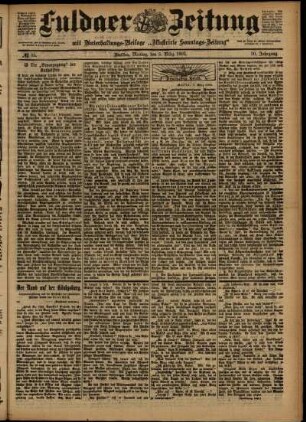 Ausgabe vom Montag, den 09. März 1903.