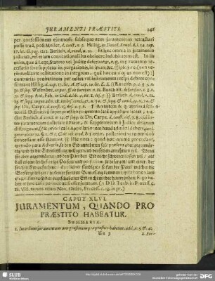 Caput XLVI. Juramentum, Quando Pro Praestito Habeatur