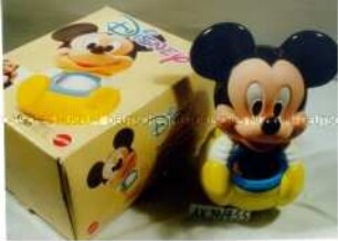 Stehauf-Micky mit Glockenspiel in Karton