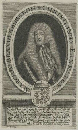 Bildnis des Christianus Ernestus, Marchio Brandenburgicus