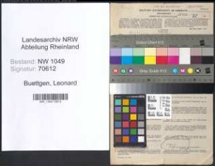 Entnazifizierung Leonard Buettgen , geb. 25.03.1894 (Landwirt)