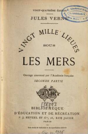 Vingt mille lieues sous les mers, 2