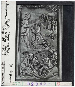 Riemenschneider: Heiligenblutaltar, Rothenburg o.T., St. Jakob, Ölbergszene