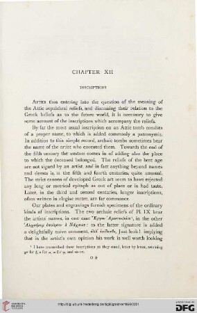 Chapter XII: Inscriptions