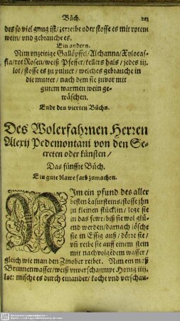 Das fünffte Büch