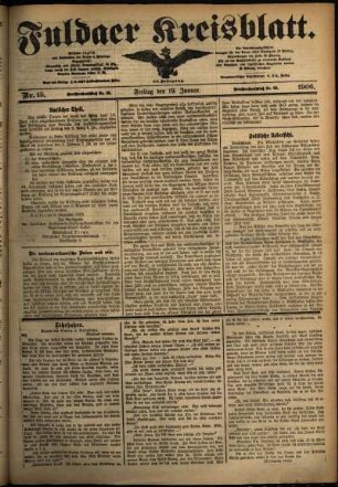 Ausgabe vom Freitag, den 19. Januar 1906.