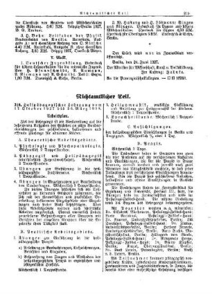 Heilpädagogischer Lehrgang vom 17. Oktober 1927 bis 30. März 1928 : [Nichtamtlicher Teil]