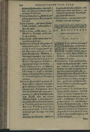 De Magistratu Ecclesiastico. Cap. XXXV