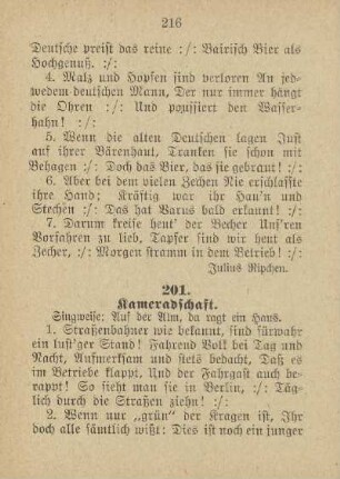 201. Kameradschaft