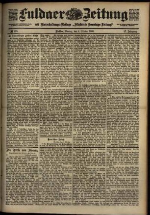 Ausgabe vom Montag, den 08. Oktober 1900.
