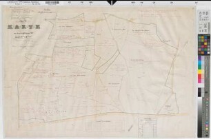 Langendreer (Bochum), Servitutbefreiung des Langendreer Holzes, Bl.2 Brouillonkarte