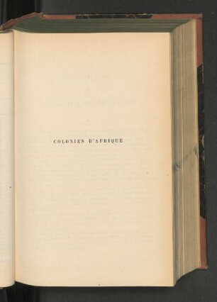 Colonies d'Afrique