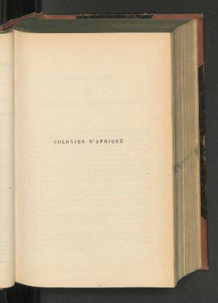 Colonies d'Afrique
