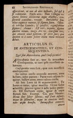 66-74, Articulus IX - X