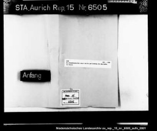 Die Genehmigung des neuen Tarifs und Ordnung für den Hafen von Weener