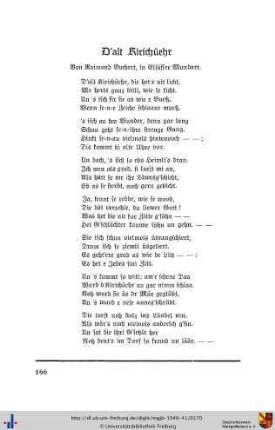 D_'alt Kirichüehr (Gedicht)
