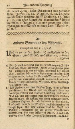 Am andern Sonntage des Advents