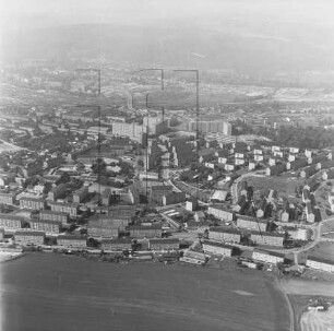 Neubaugebiet in Gera-Bieblach : Blickrichtung Südwesten