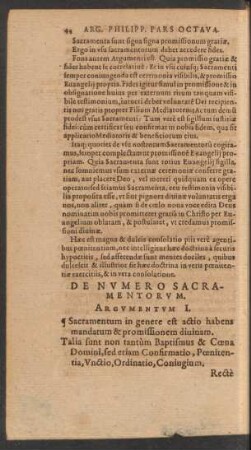 De Numero Sacramentorum.