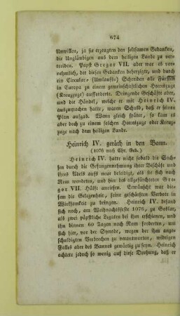 Heinrich IV. geraeth in den Bann