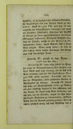 Heinrich IV. geraeth in den Bann