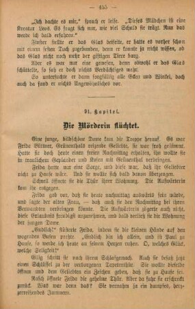 91. Kapitel. Die Mörderin flüchtet.