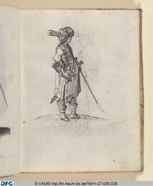 Zeichenkurs: Seitliche Ansicht einer männlichen Ganzfigur mit Turban und Köcher