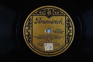 Meistersinger : Morgenlich leuchtend im rosigen Schein (Walter's prize song); (act III) / Wagner
