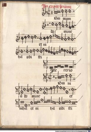 70 Sacred songs - BSB Mus.ms. 28 : [stuck label on front binding, inside:] Dieru[m] Quadragesimaliu[m] // Liber Prim[u]s. // Autho: Math: le Maistre