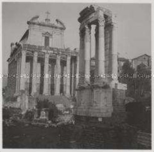 Rom, Forum Romanum, Tempel der Vesta, Tempel des Antoninus Pius und der Faustina