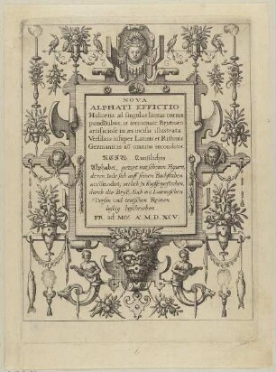 Titelblatt der Folge „Nova Alphati Effictio Historiis"