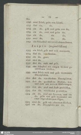 Jaspis. (angeschliffene)