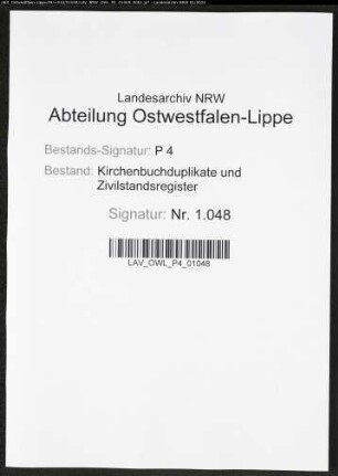 Zivilstandsregister von Hilchenbach (G 1811). (Gemeinde: Hilchenbach, Kreis Siegen)