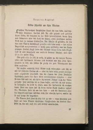 Erika schreibt an ihre Mutter