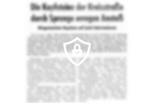 Die Kopfsteine der Kreisstraße durch Sprenge erregen Anstoß