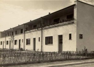 Eröffnung der Dammerstocksiedlung. Häuserzeile