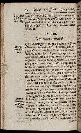 Caput III. De rebus Polonicis