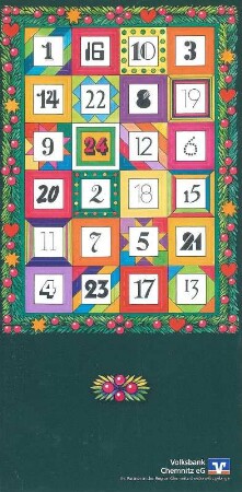 Adventskalender "Buntes Zahlenspiel"