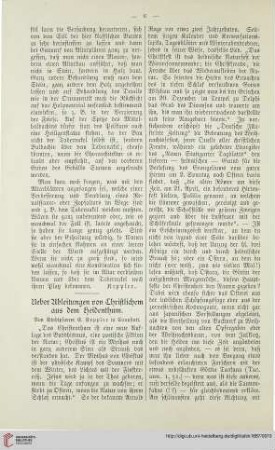 5: Ueber Ableitungen von Christlichem aus dem Heidenthum, [1]